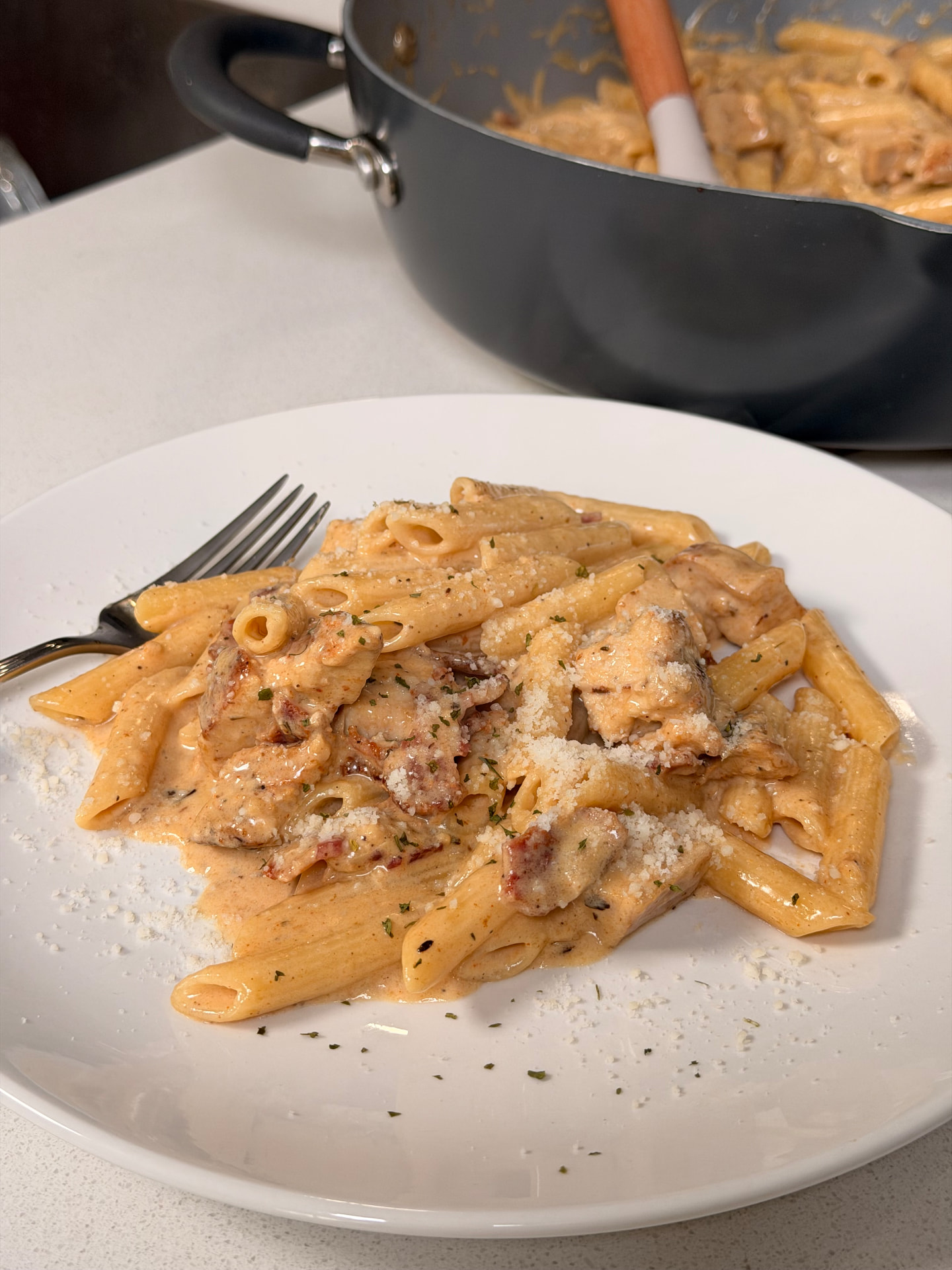 Chicken Bacon Alfredo