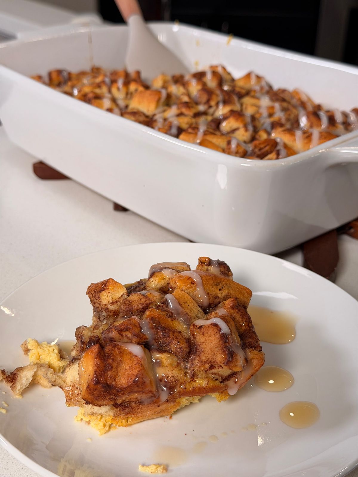 Cinnamon Roll French Toast Casserole