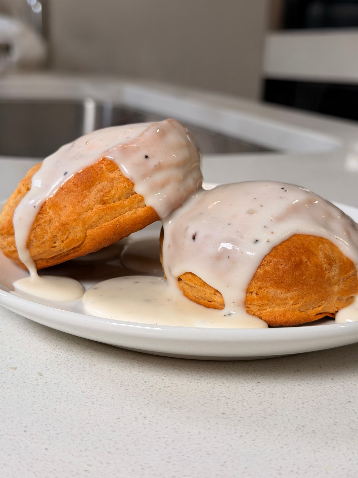 Easy Country Gravy and Biscuits