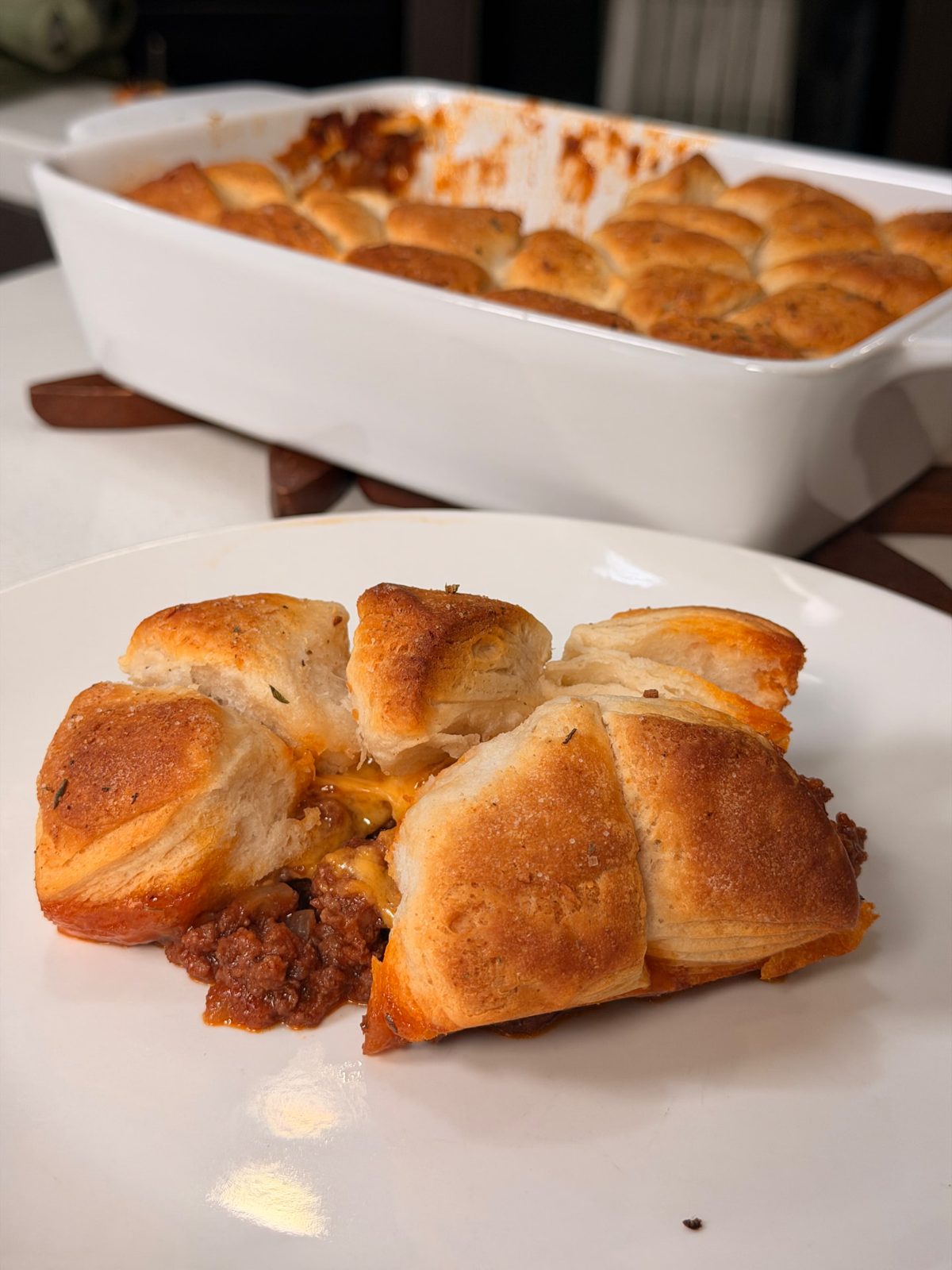 Sloppy Joe Biscuit Casserole
