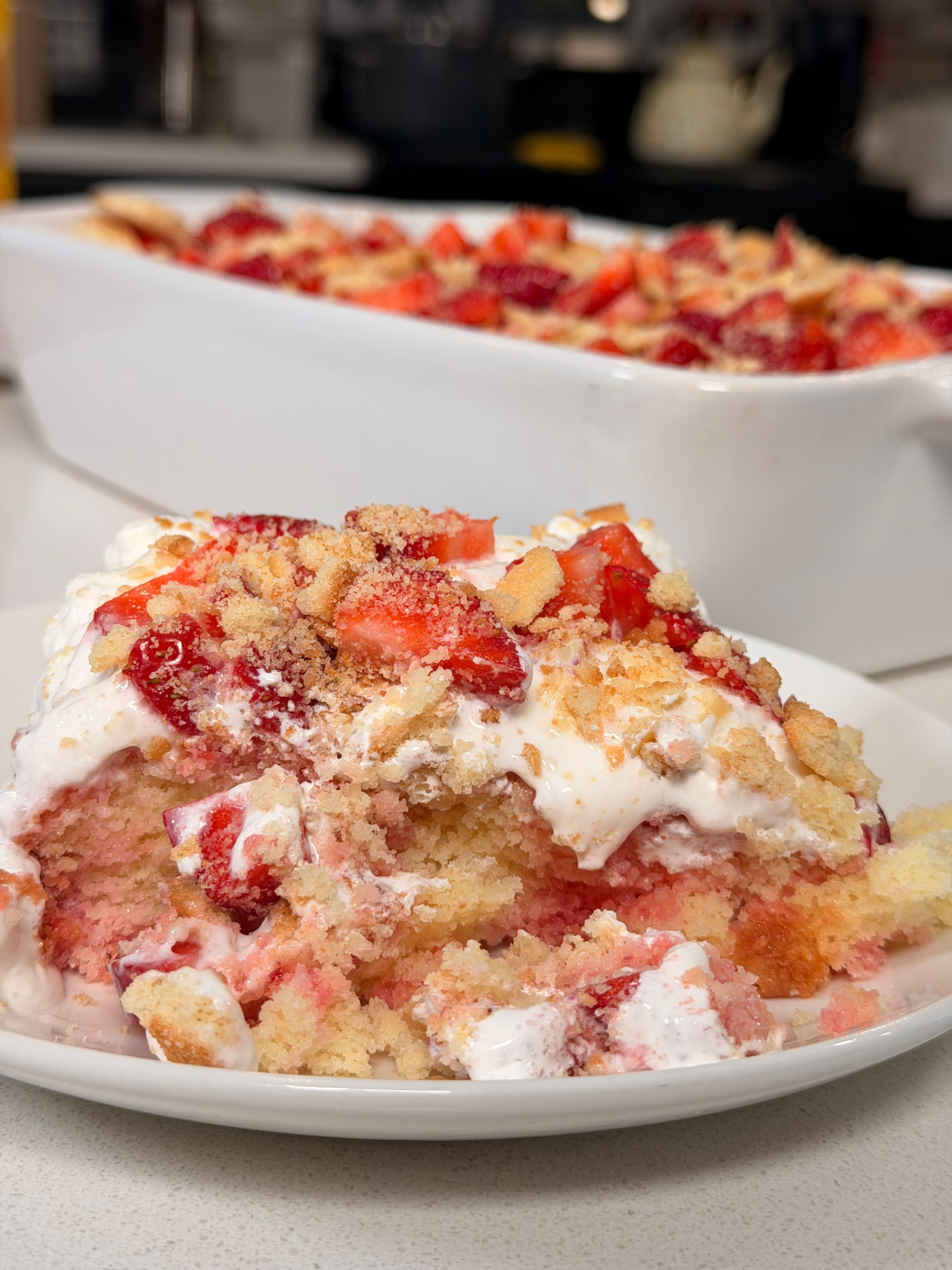 Strawberry Shortcake Poke Cake