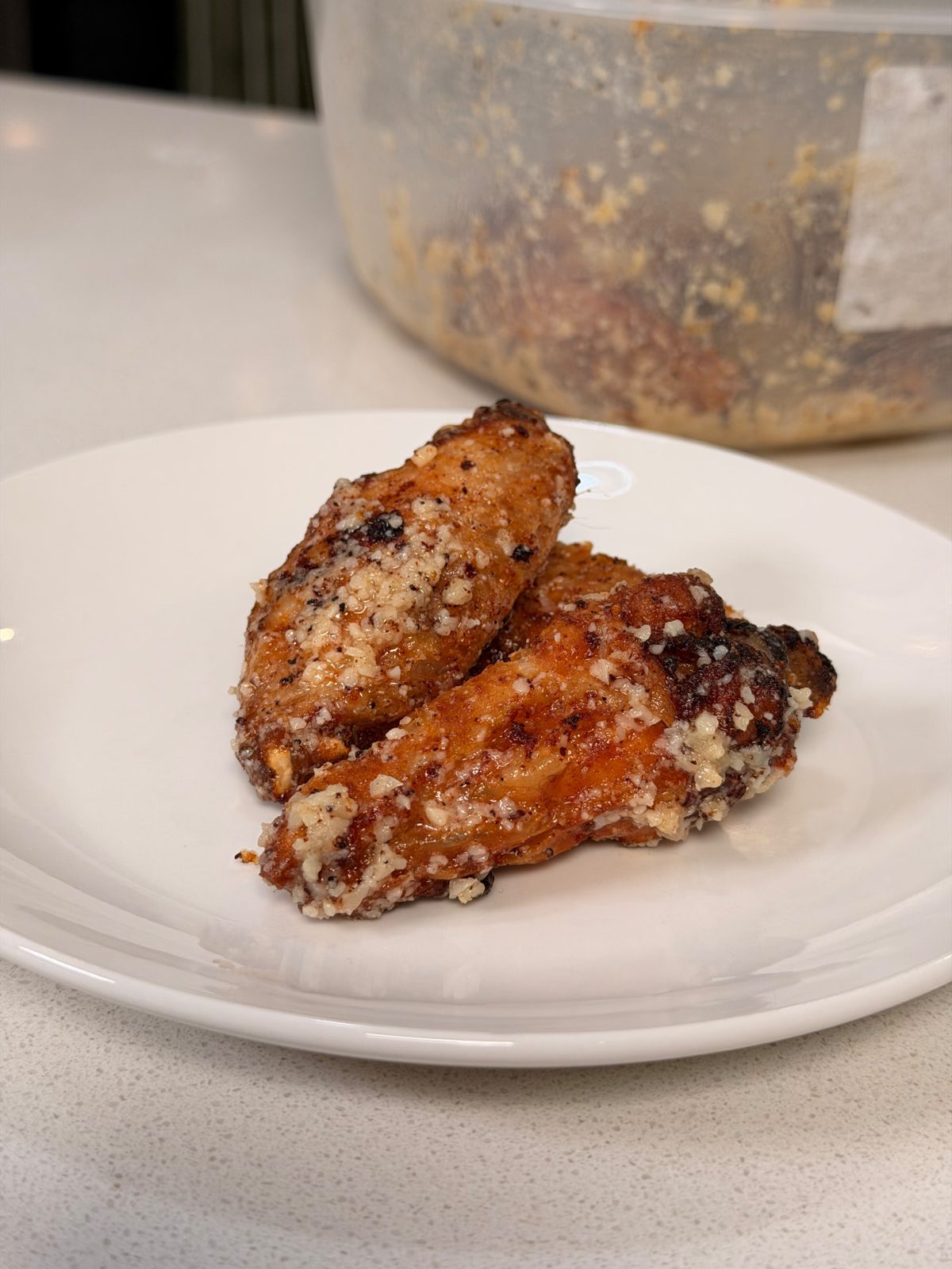 Air Fryer Garlic Parmesan Chicken Wings