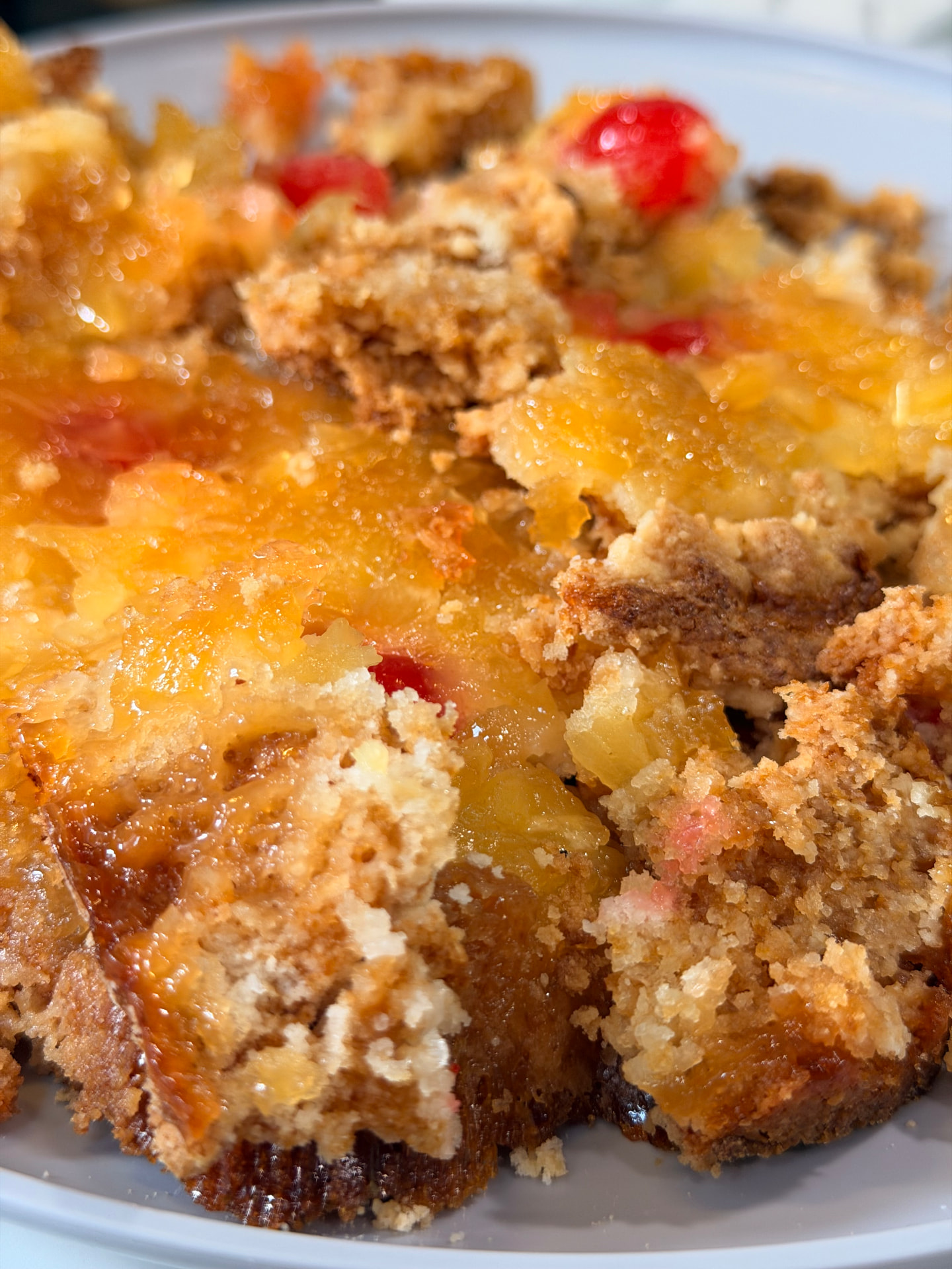 Pineapple Upside Down Dump Cake