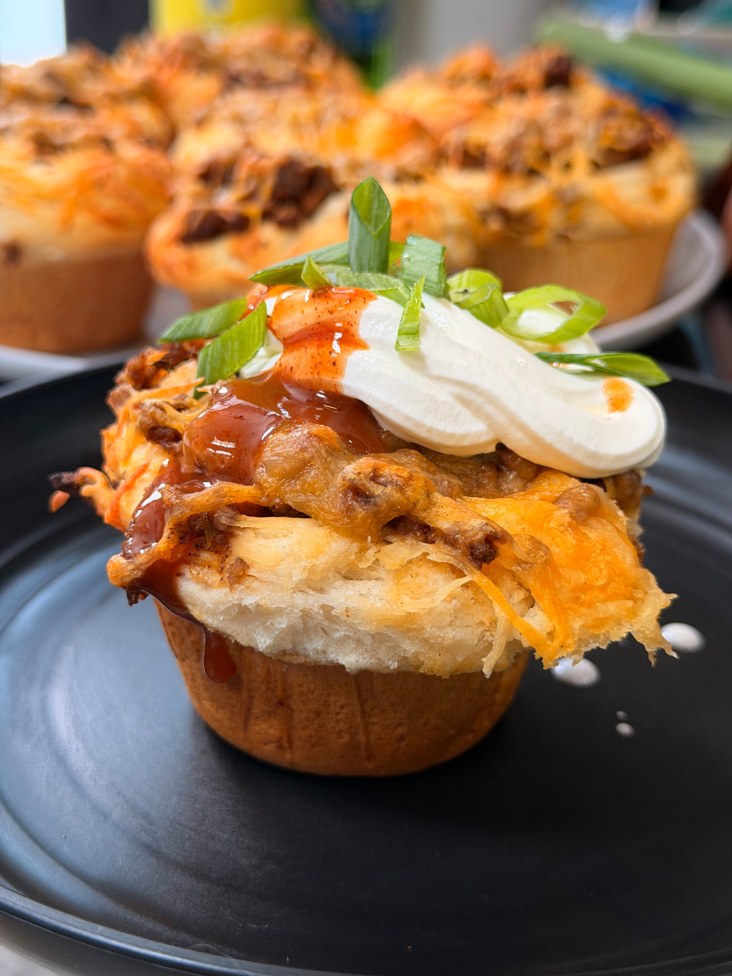 Taco Stuffed Biscuit Cups
