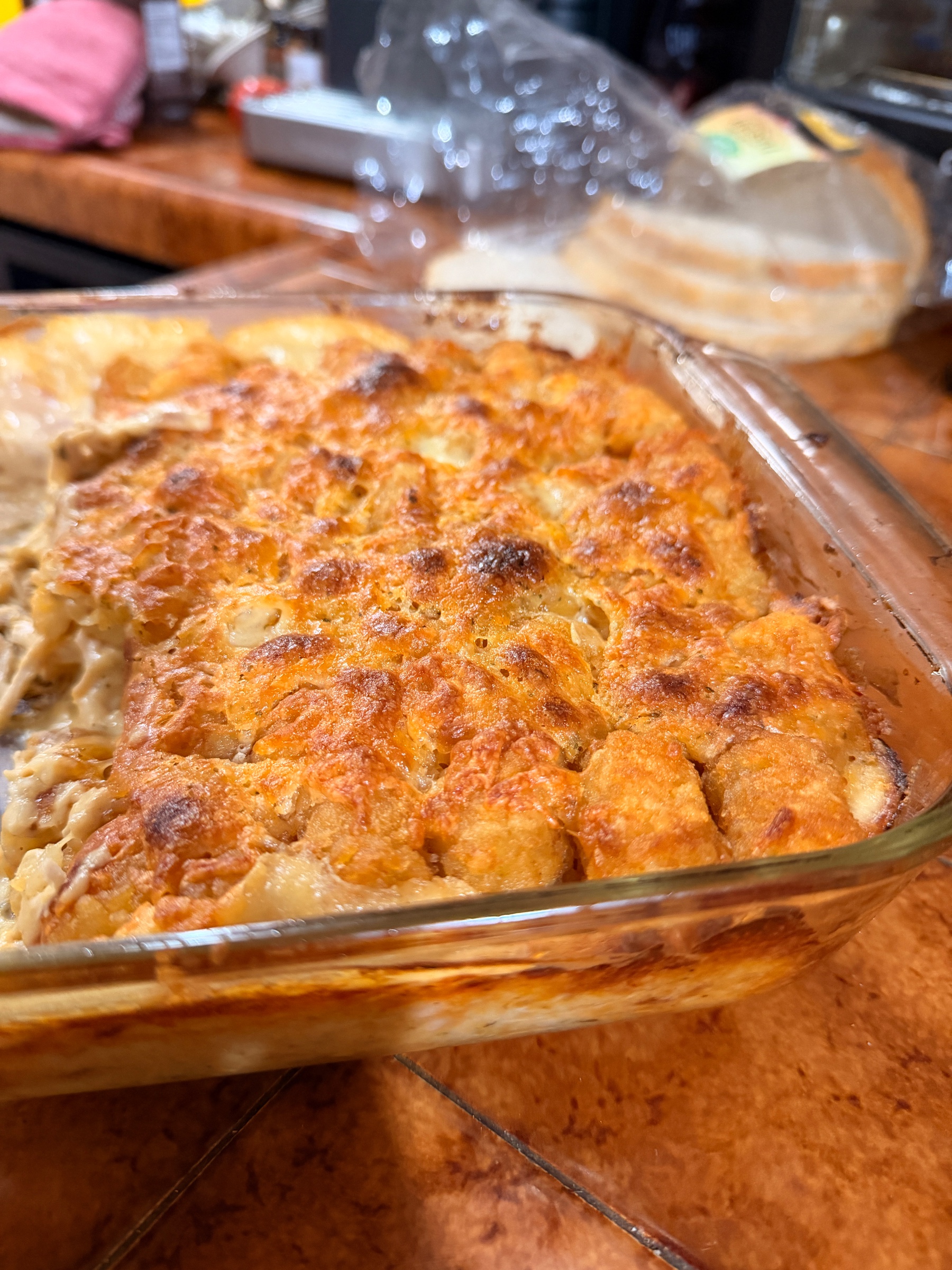 Chicken Ranch Tater Tot Casserole